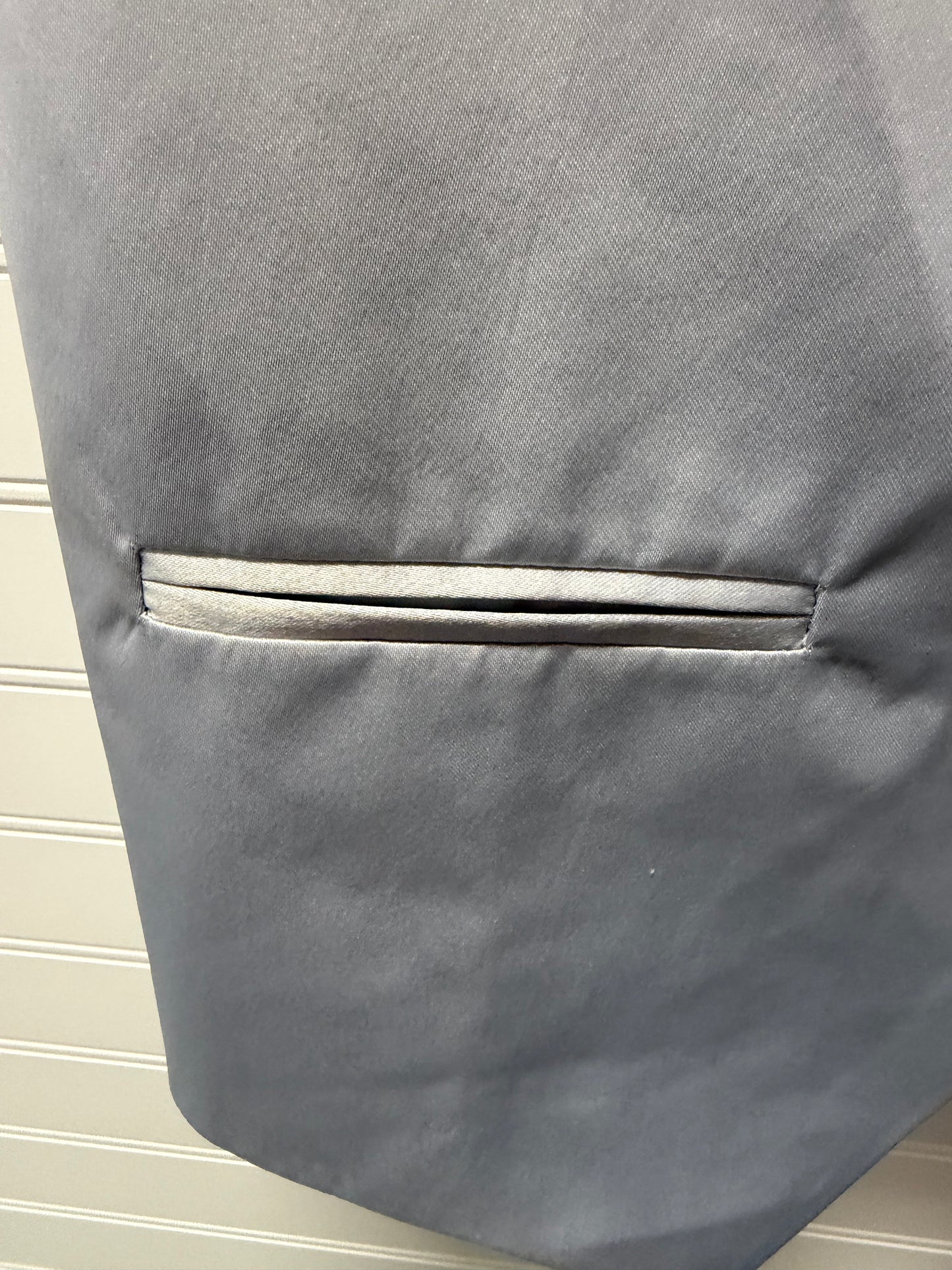 Adult X-Small 4 Piece Black and Silver Suit