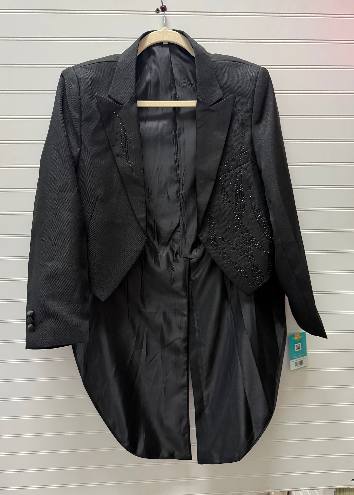 Adult Small Black 3 Piece Suite with Stones