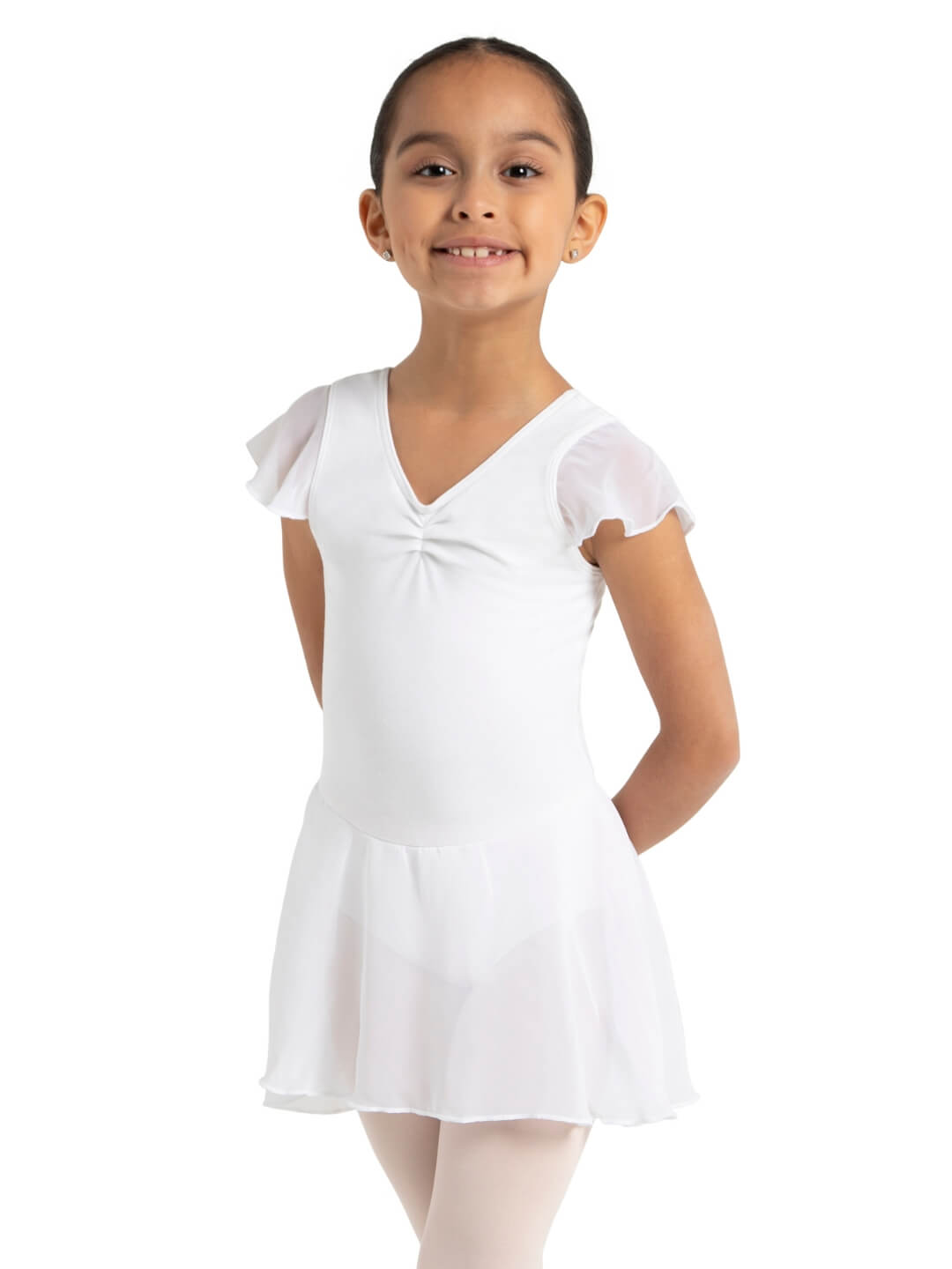 Capezio Flutter Sleeve Leotard Dress - Child
