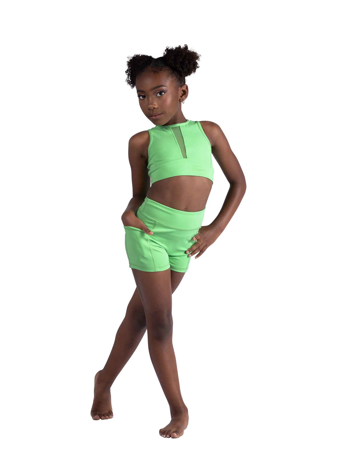 DanzNmotion Rue Mesh Panel Tank Top - Child
