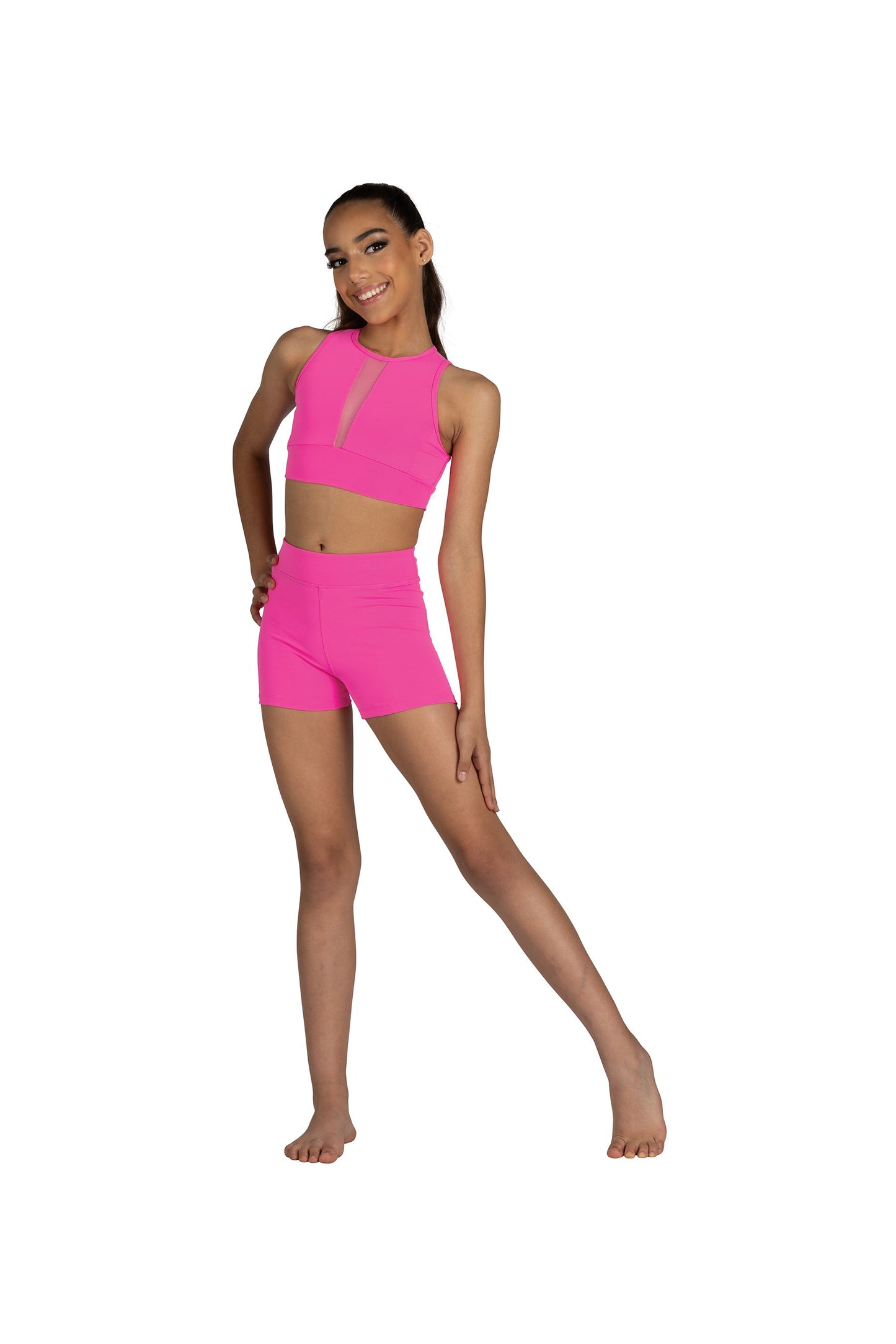 DanzNmotion Rue Mesh Panel Tank Top - Child