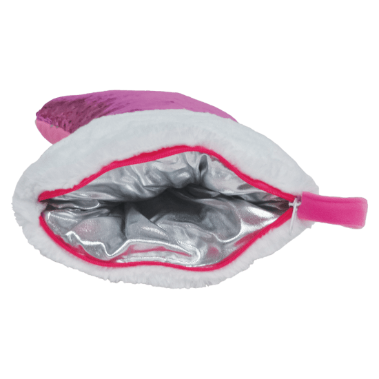 iScream Pink Stocking Reversible Sequin Pillow