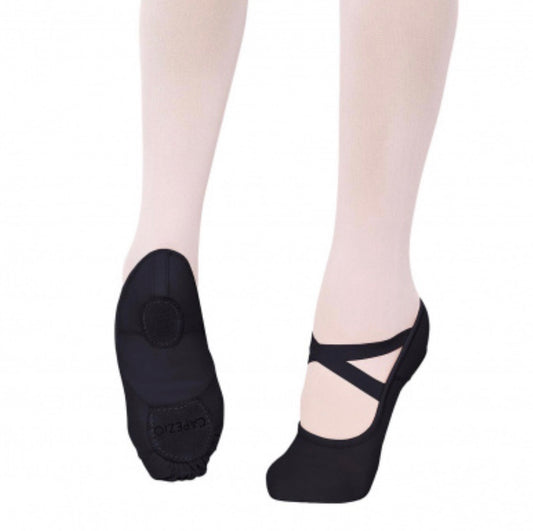 Capezio Black Hanami Canvas Ballet Flats - Adult